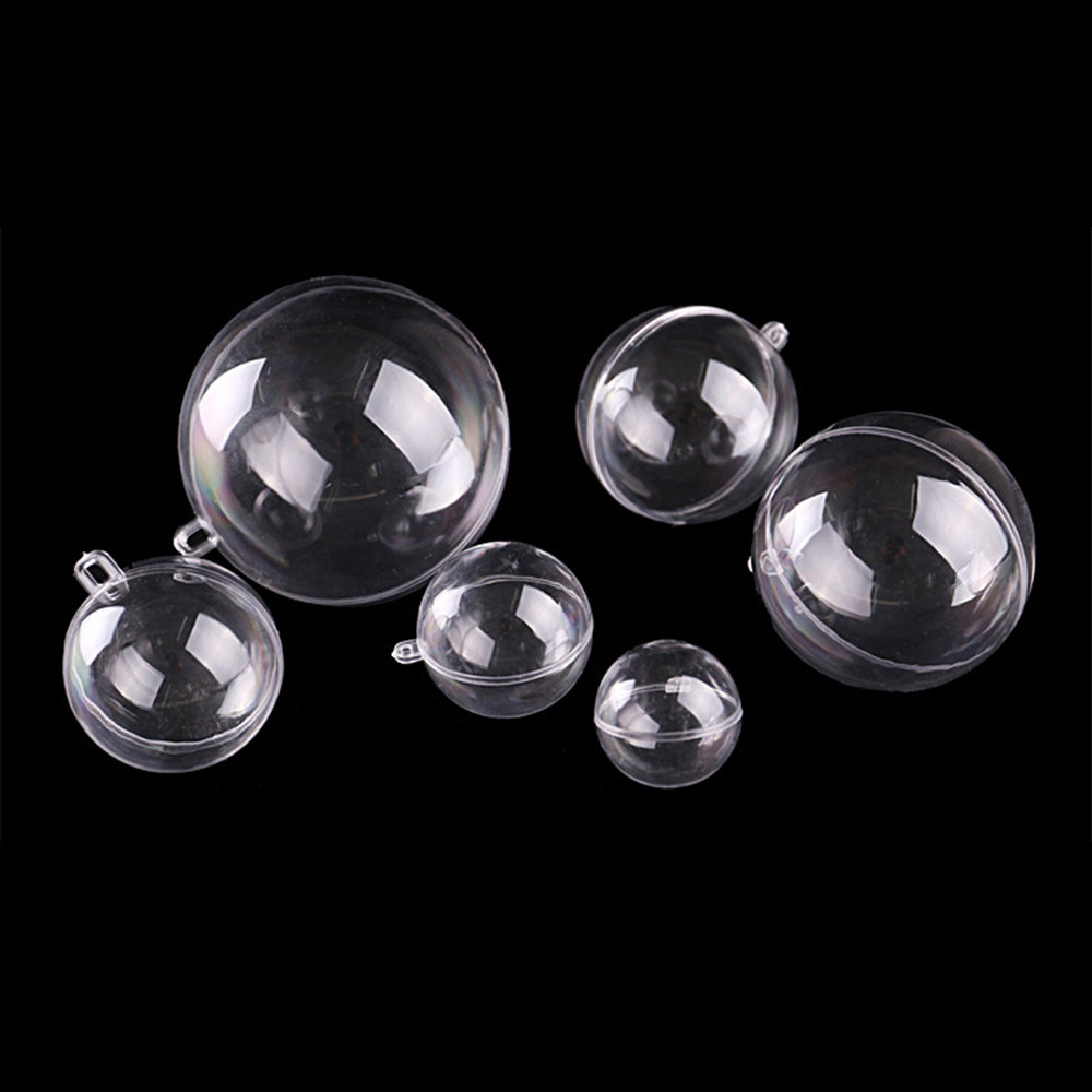 7CM Christmas Acrylic Transparent Decorative Ball 5