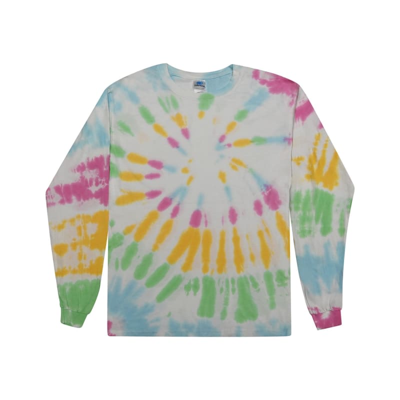 Tie-Dye 5.4 Oz., 100% Cotton Long-Sleeve Tie-Dyed T-Shirt 39