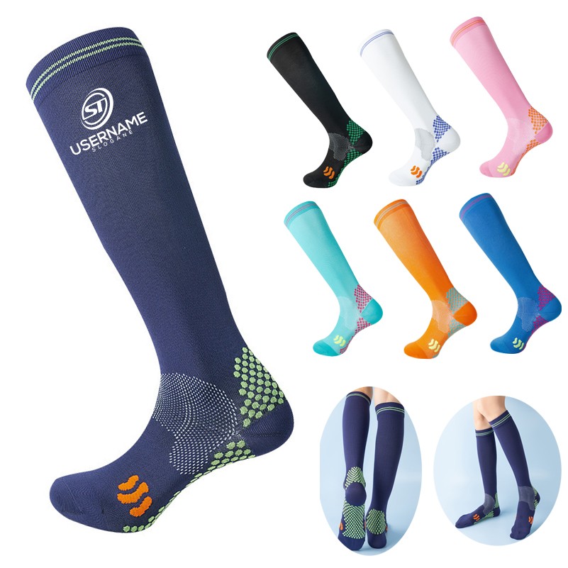 Men Breathable Nylon Running Compression Socks 1