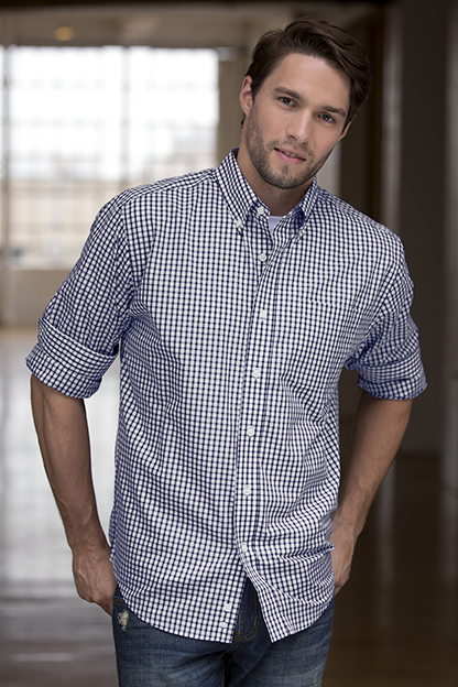 Easy-Care Gingham Check Shirt 57