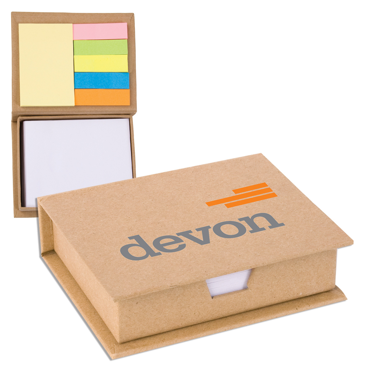 Eco-Recycled Memo Case w/ Sticky Notes & Flags