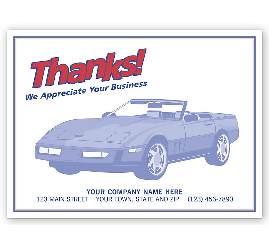 Auto Floor Mats, "Thanks!" 2