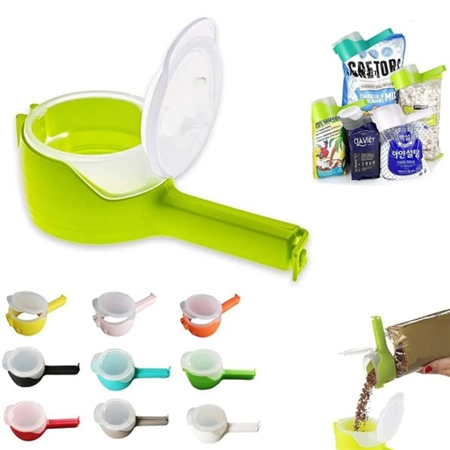 Bag Clips for Food Storage Sealing with Pour Spouts 2