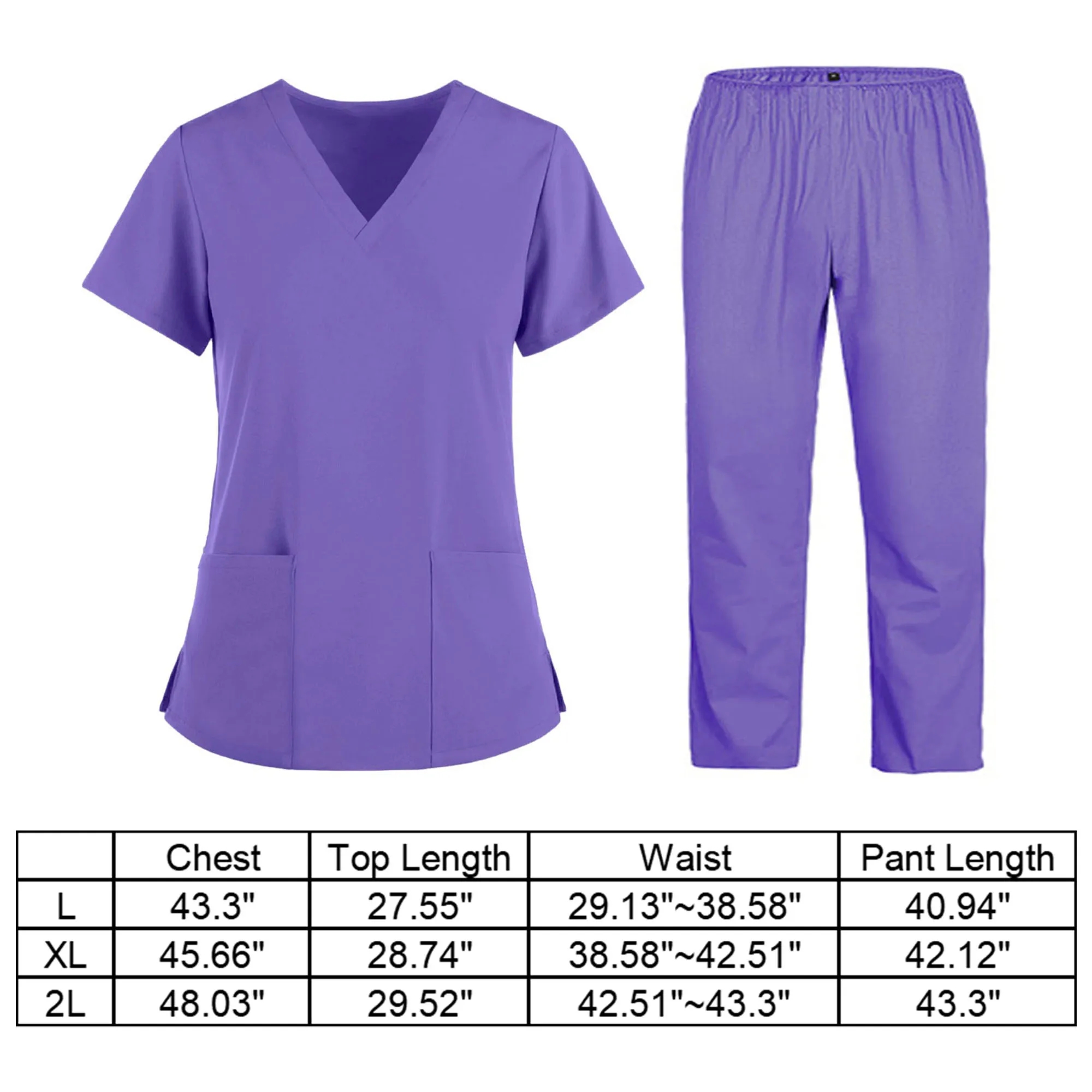 Stretchy Scrubs Medical Nursing Outfit 10