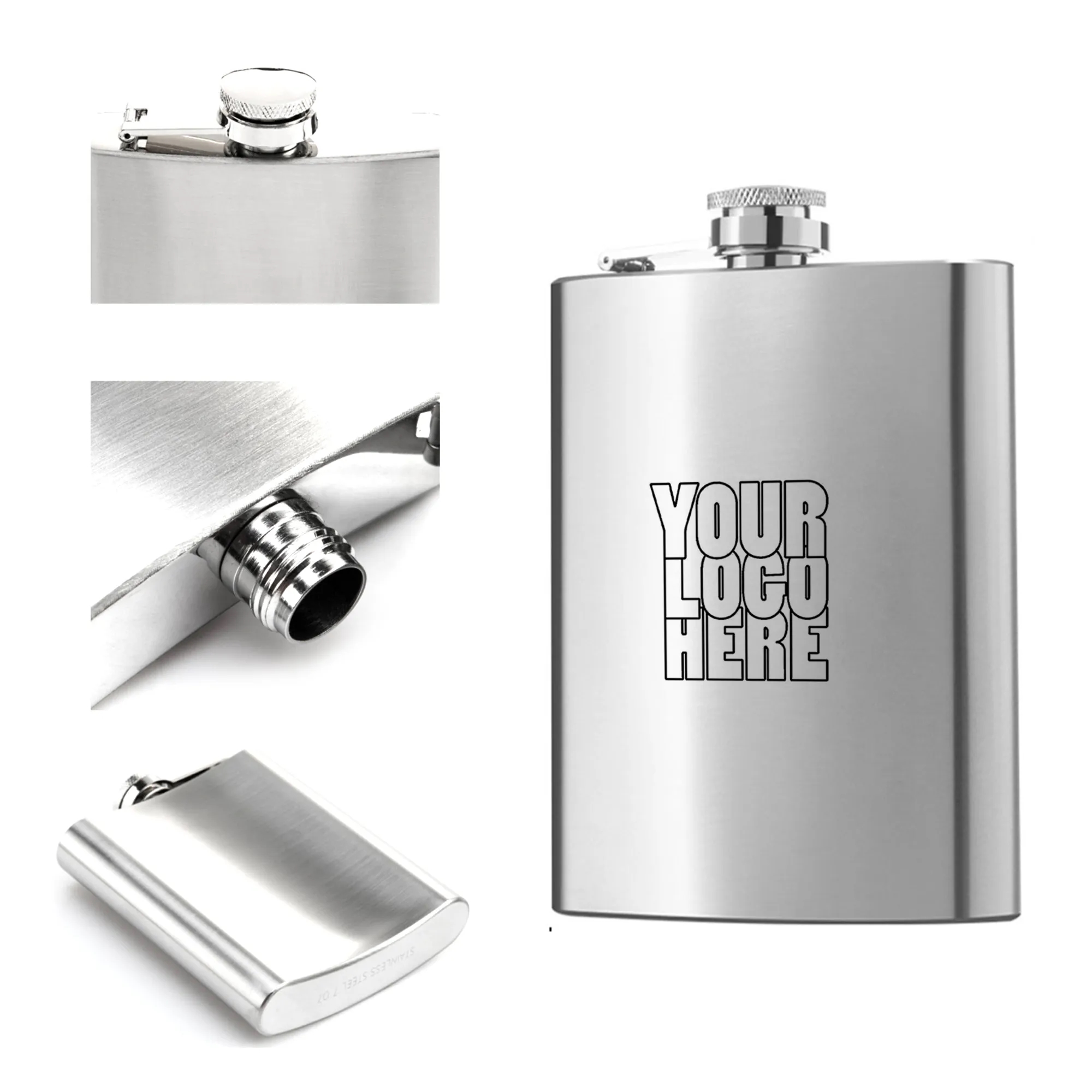 10oz. Stainless Steel Hip Flask 1