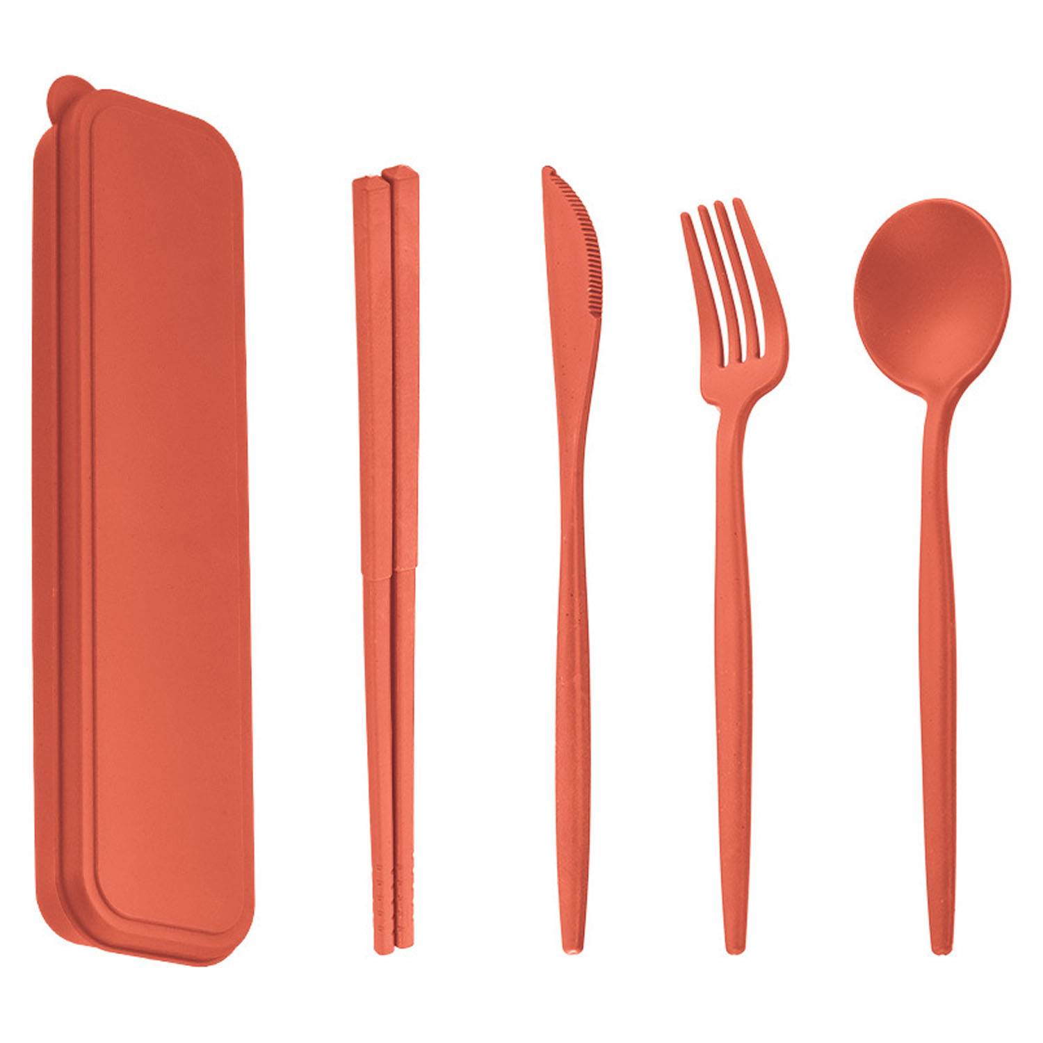 5PCS Eco Friendly Wheat Straw Cutlery Set 2