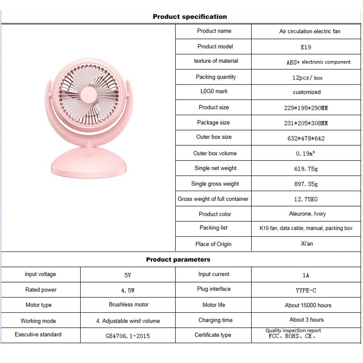 Table Fan 4