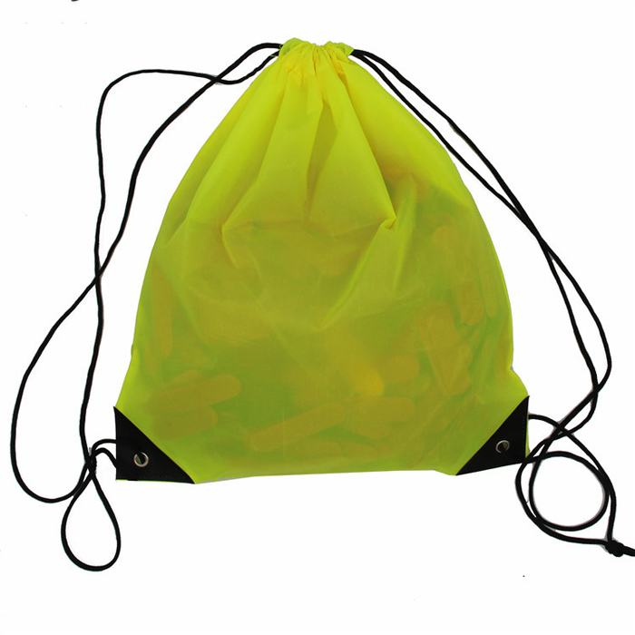 210D Polyester Drawstring Cinch Backpack--11.4"X14" 2