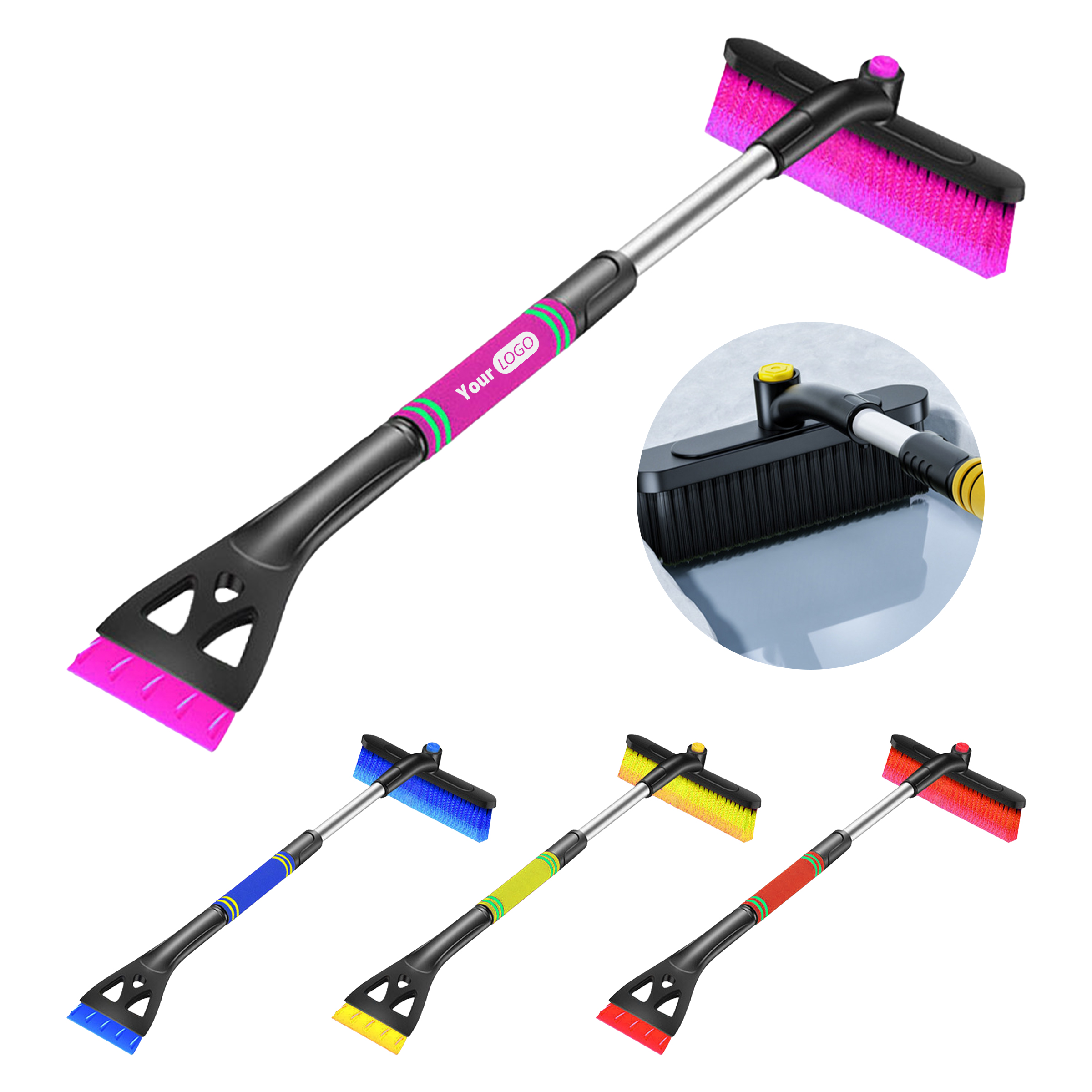 Abs Durable 2-In-1 Snow Brush For Quick Winter Cleanup 1