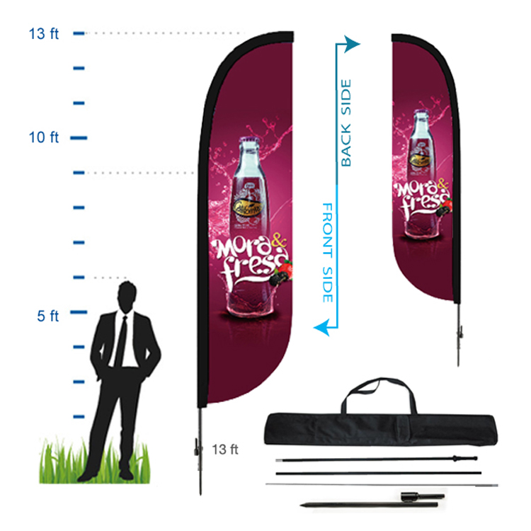 10.5 ft. Convex Advertising Flag Kit 4 (Double Sided) 2
