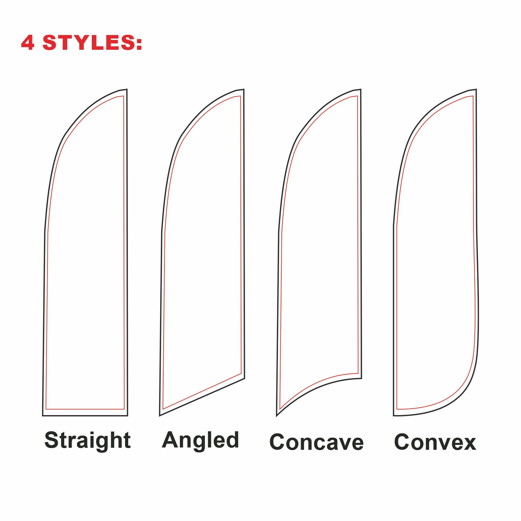 Aluminum 9' Double-Sided Custom Feather Flags 1
