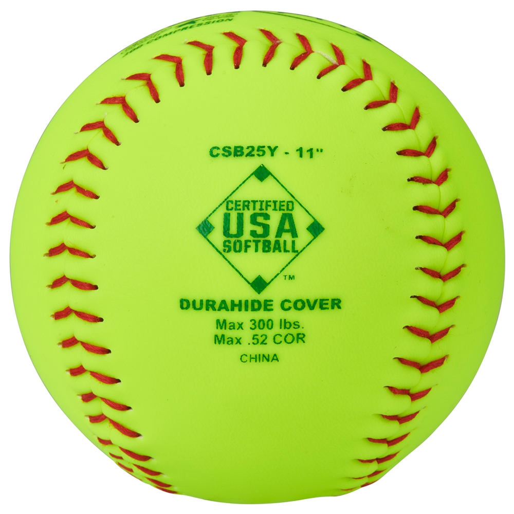 ASA/USA Softball 11" Slow Pitch - Durahide Cover .52 COR 2