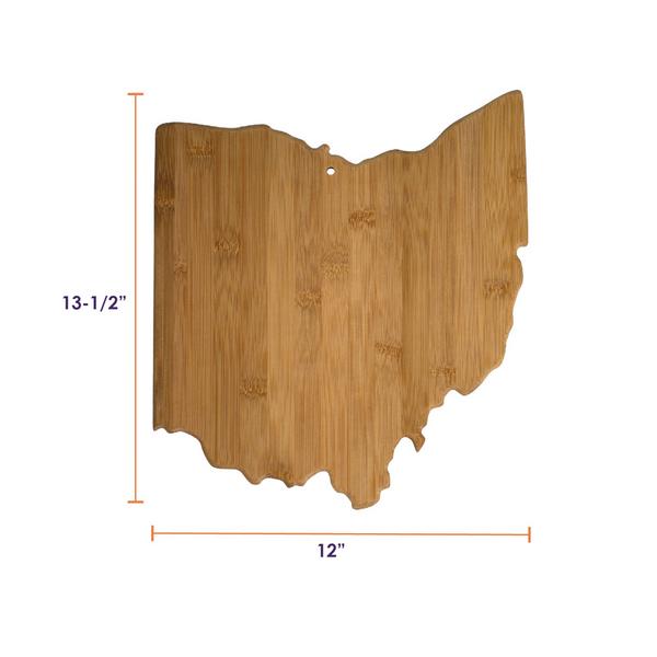 U.S. State Shaped Bamboo Cutting and Serving Boards 80