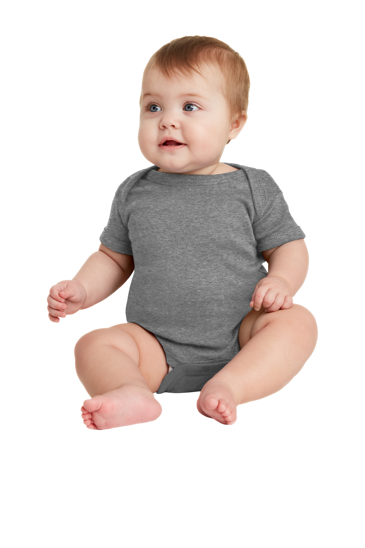 Rabbit Skins Infant Short Sleeve Baby Rib Bodysuit. RS4400 154