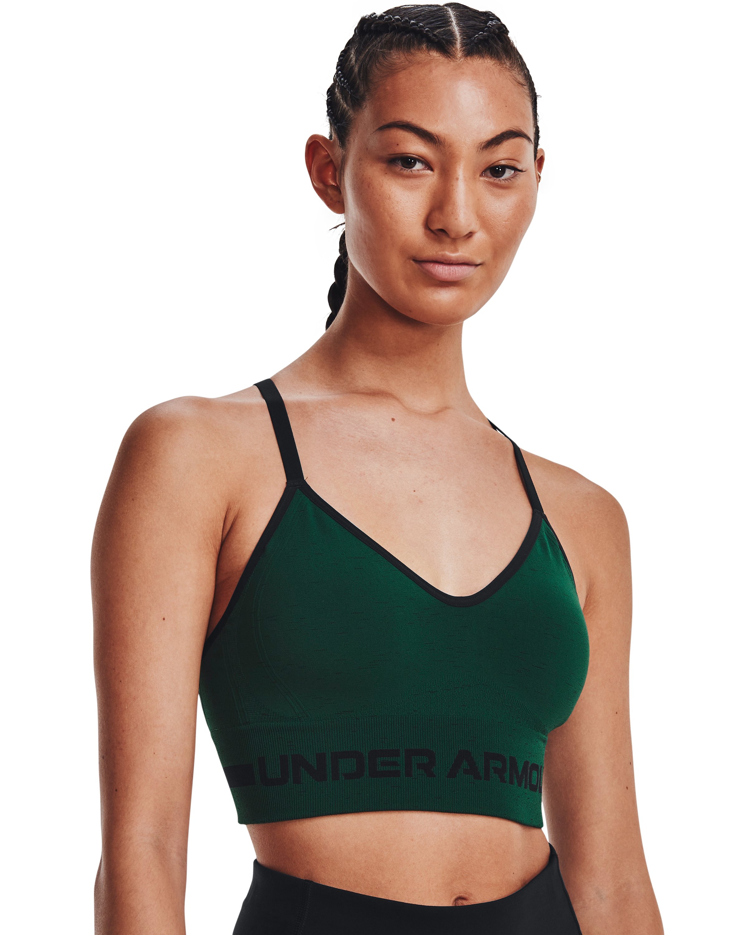 UA Seamless Low Long Heather Women's Sports Bra 17