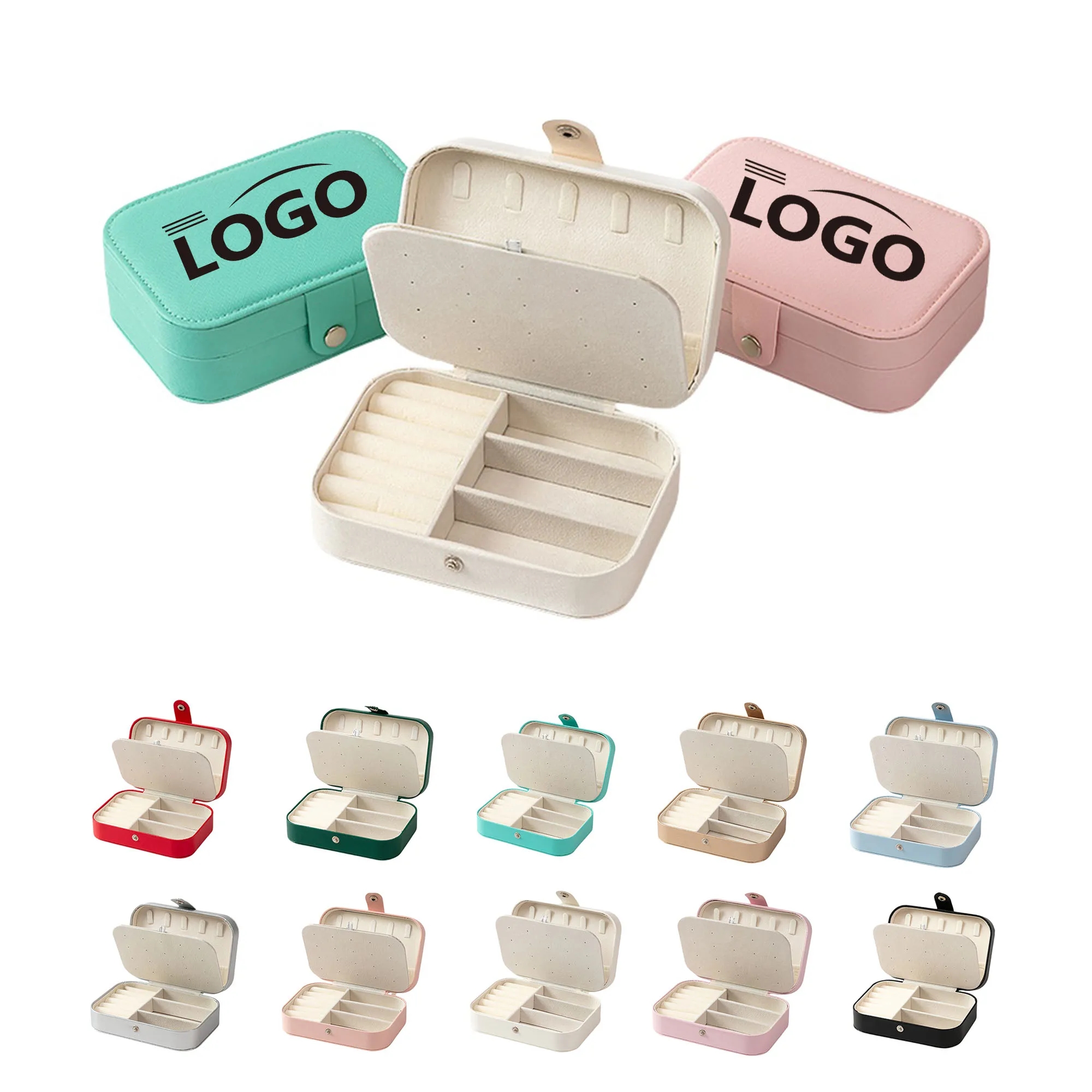Portable Double-layer Anti-oxidation Jewelry Storage Box