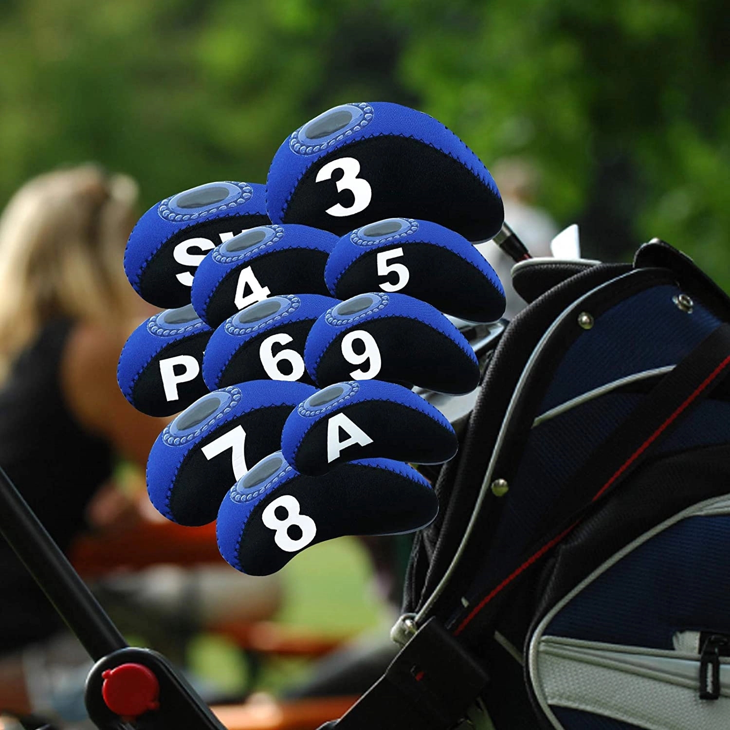 Golf Club Iron Head Covers 12Pcs Set With Top Window 1