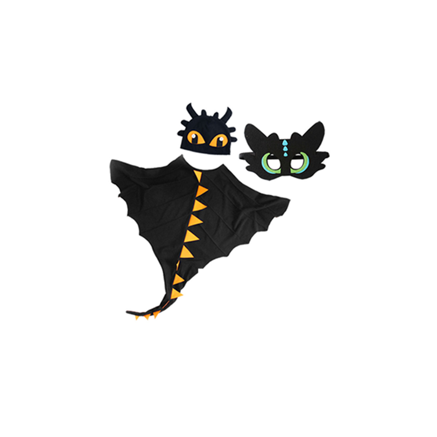 Children Dinosaur Cloak,Hat And Mask Set 4