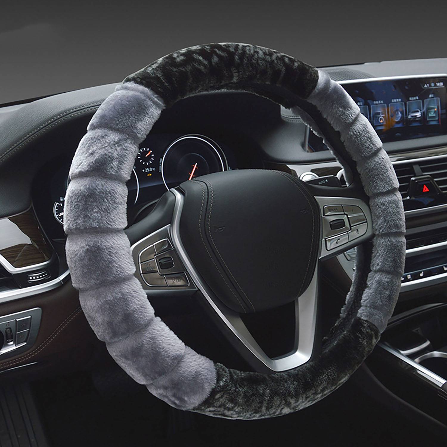 Warm Fluffy Steering Wheel Cover 2