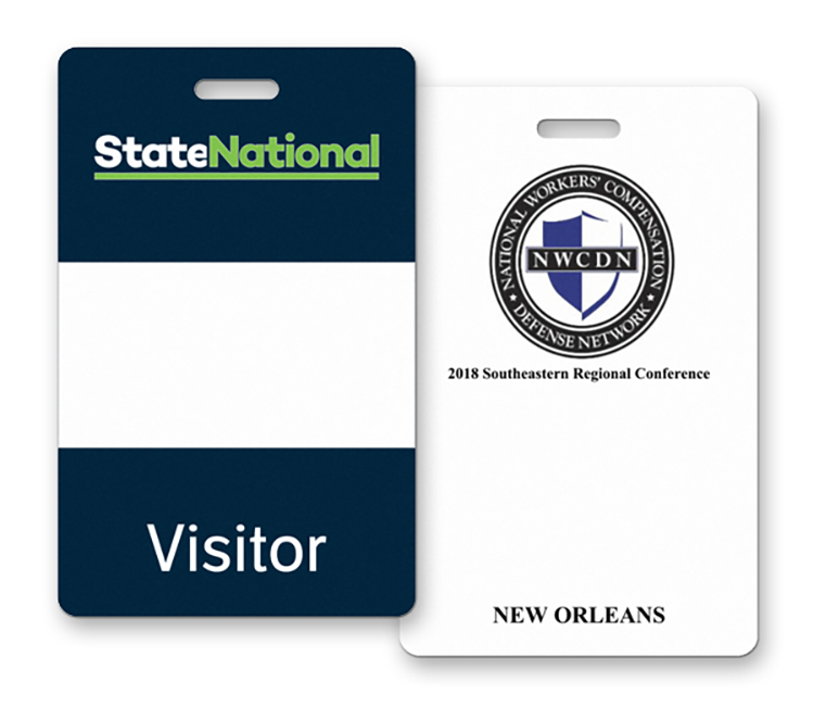 The Atlas full color name badge 2 1/8"x3 3/8" 5