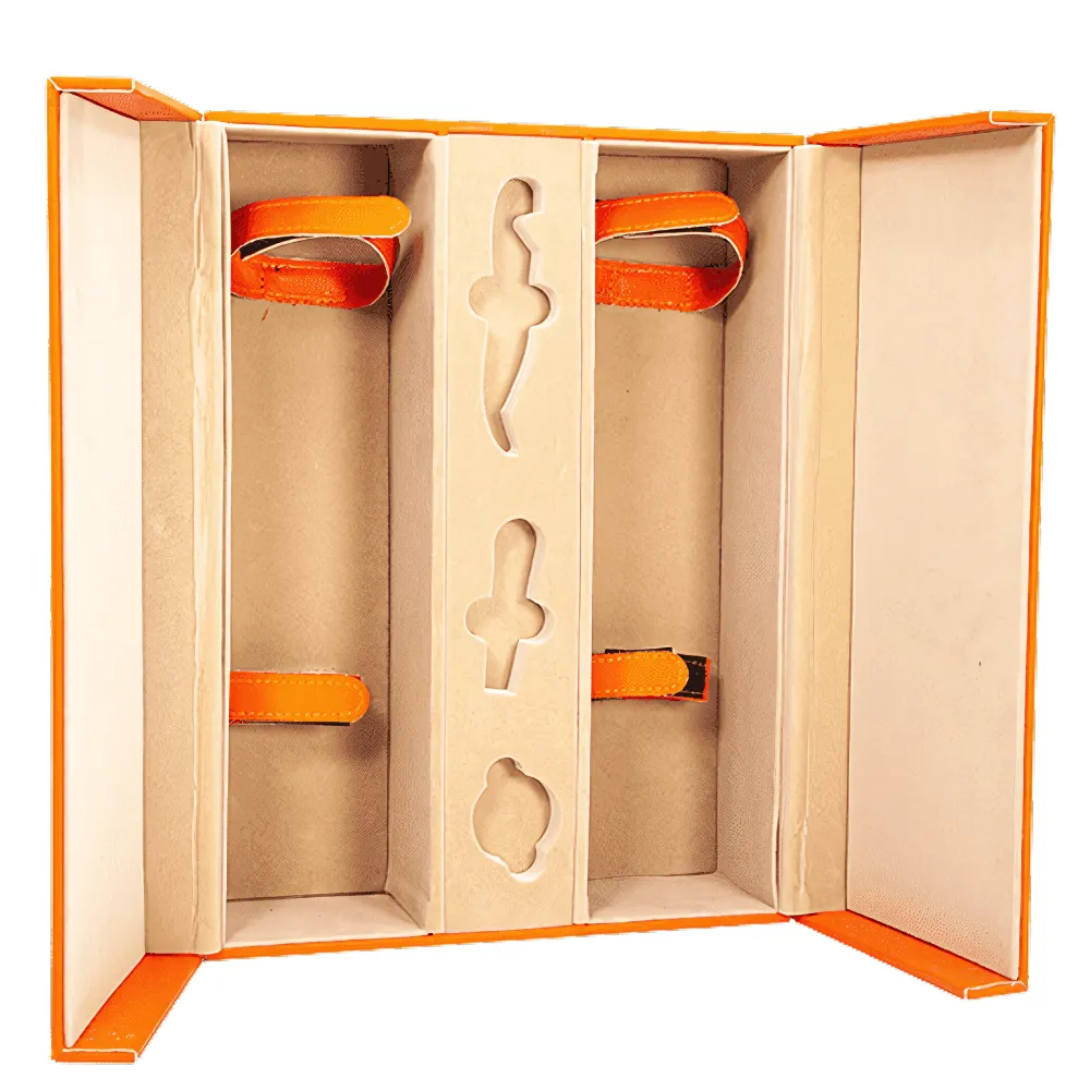2-Bottle Leather Wine Gift Box 9