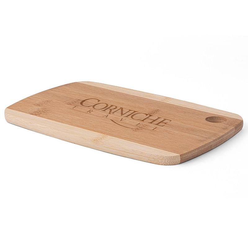 The Camden 9-Inch Two-Tone Bamboo Cutting Board 2