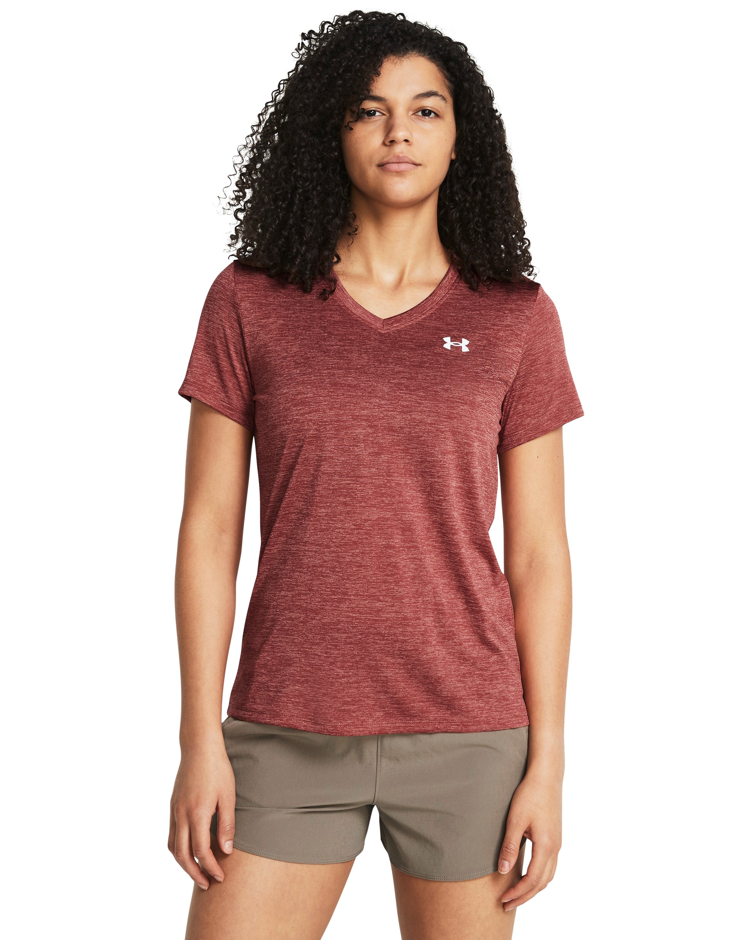 UA Tech Twist Women's V-Neck Short Sleeve 13