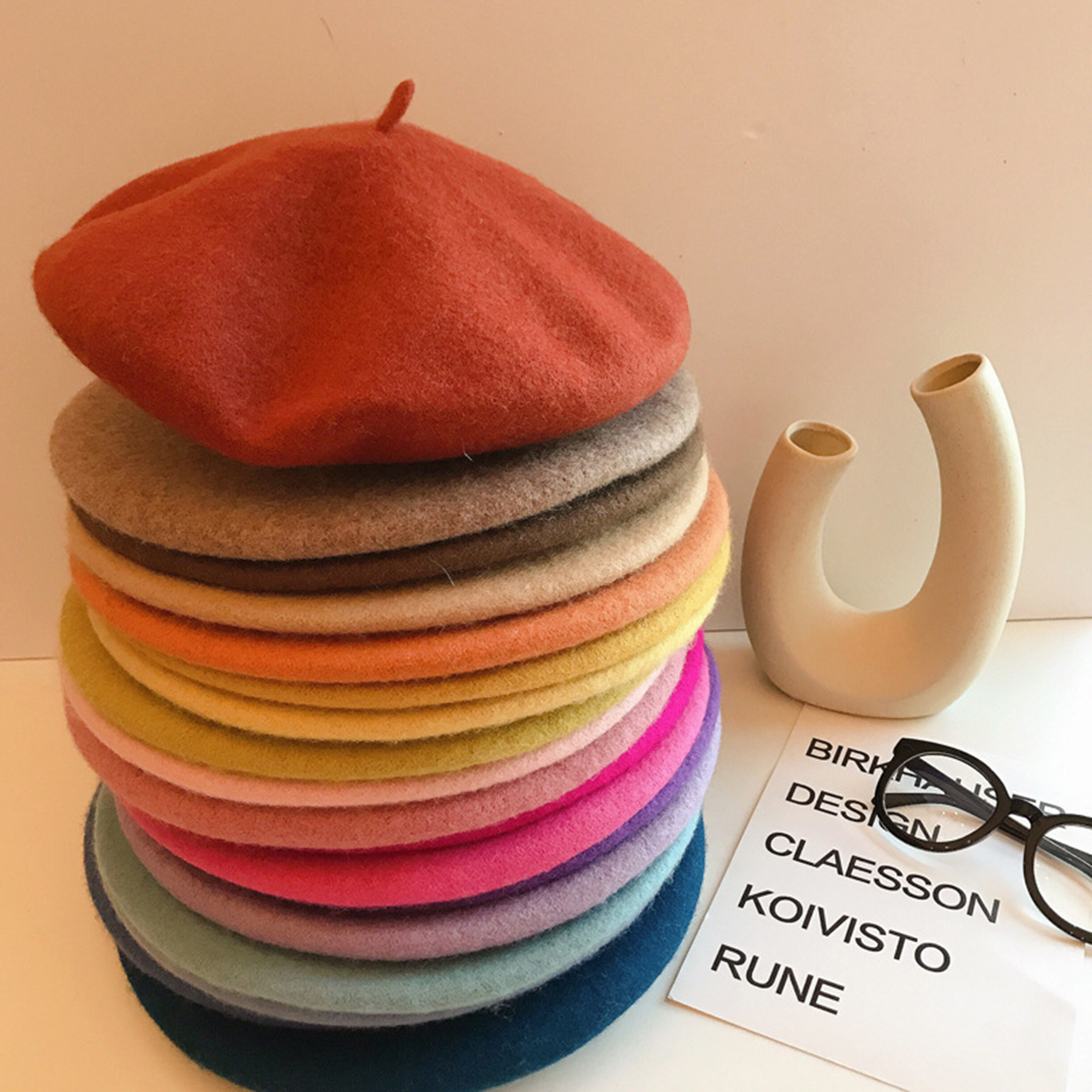 Wool Beret Hat 2