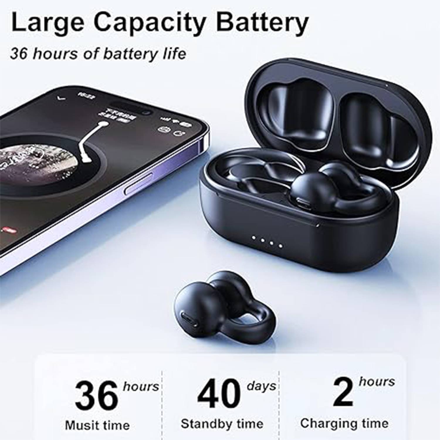 Wireless Ear Clip Headphones 4