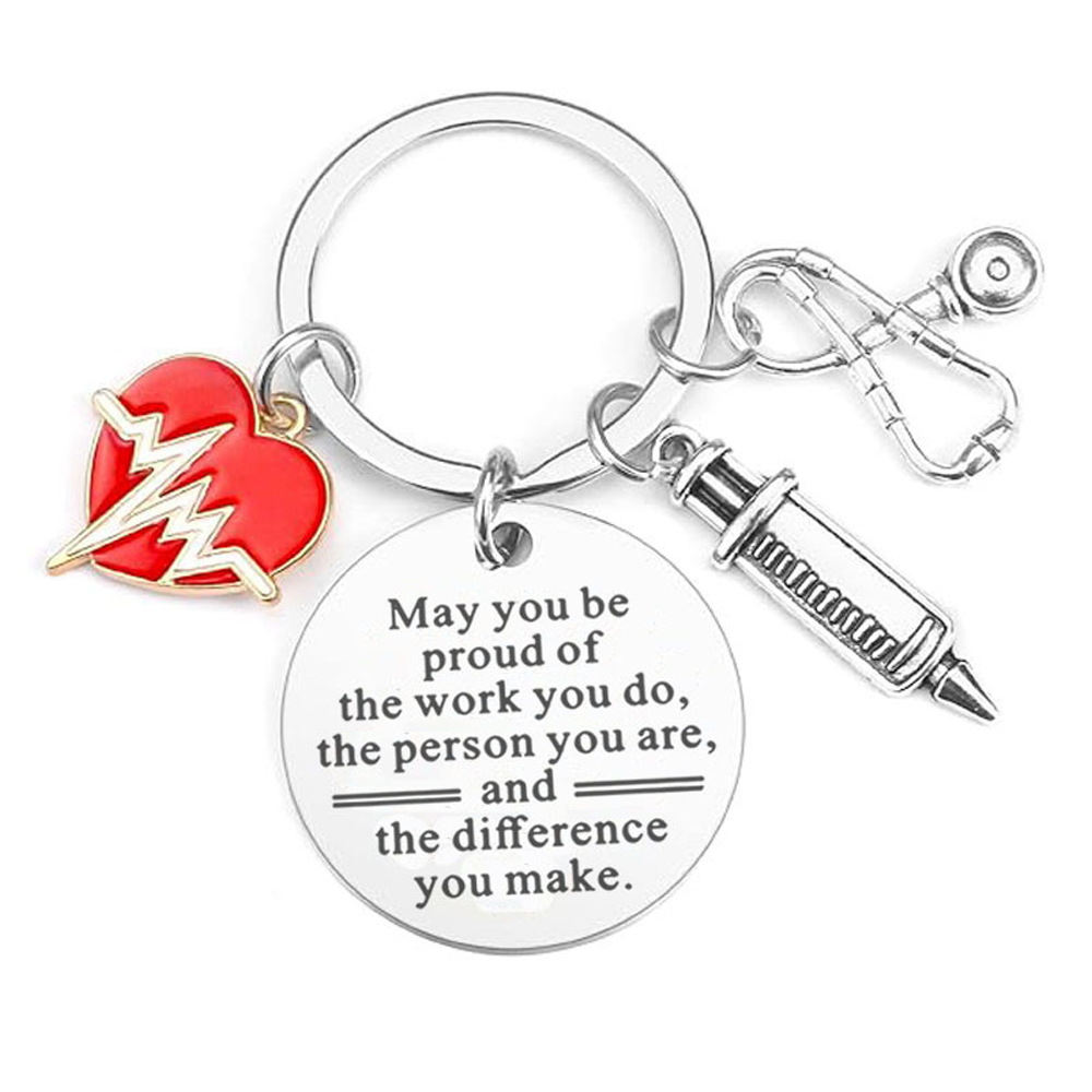 1 1/4 " Nurse Student Gift Keychain 3