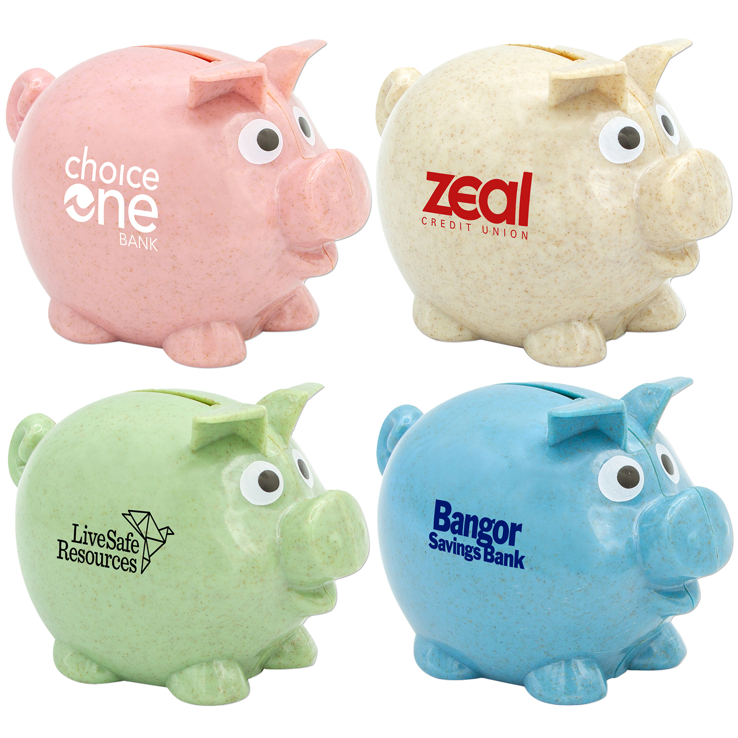 Sustainable Wheat Straw Piggy Bank 4