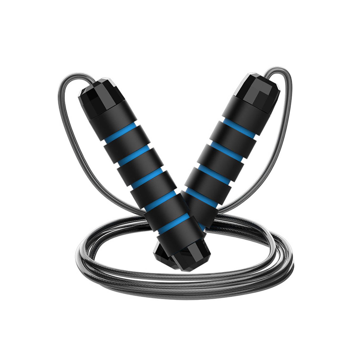 Adjustable Steel Wire Skipping Rope with Foam Handles 4