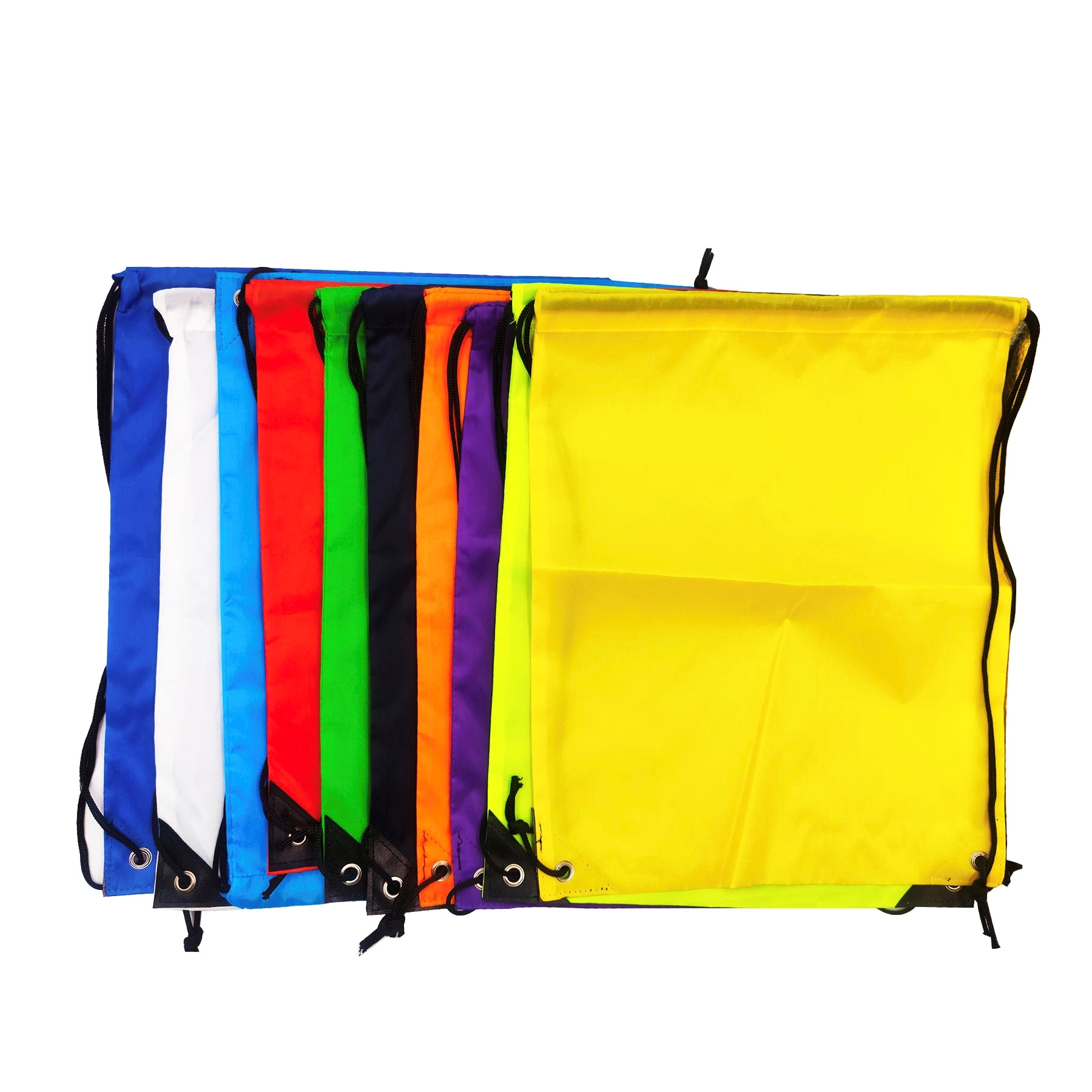 210D Polyester Drawstring Backpack  With Reinforced Corner