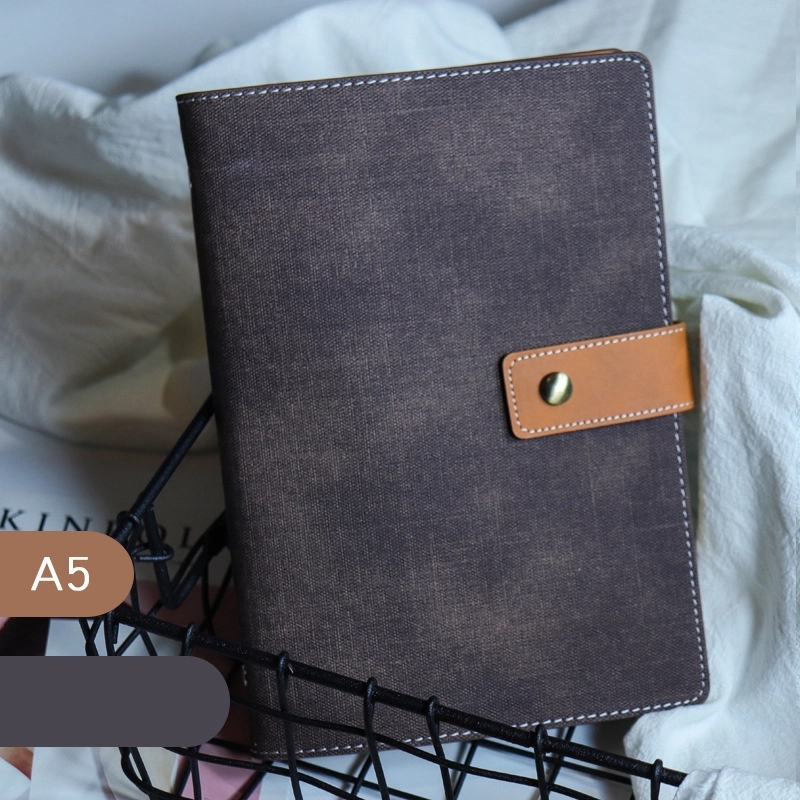 PU Leather A5/A6 Business Travel Journal Binder Notebook 10