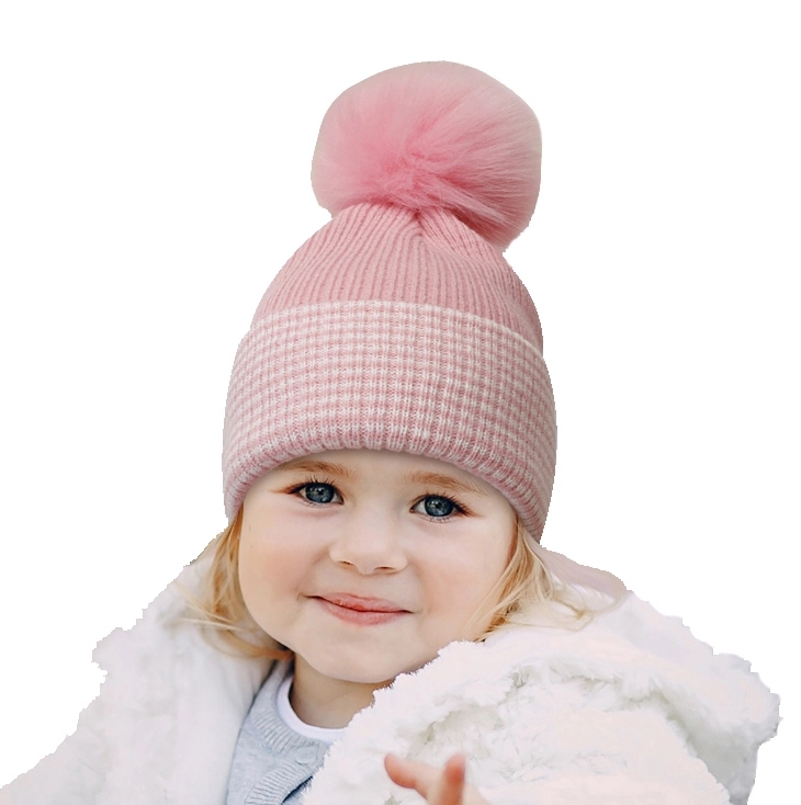 Stripe Pom Beanie With Cuff 2