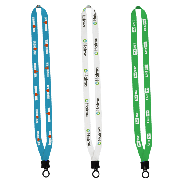 1/2" Dye-Sublimated Lanyard with Plastic Clamshell and Plastic O-Ring 2
