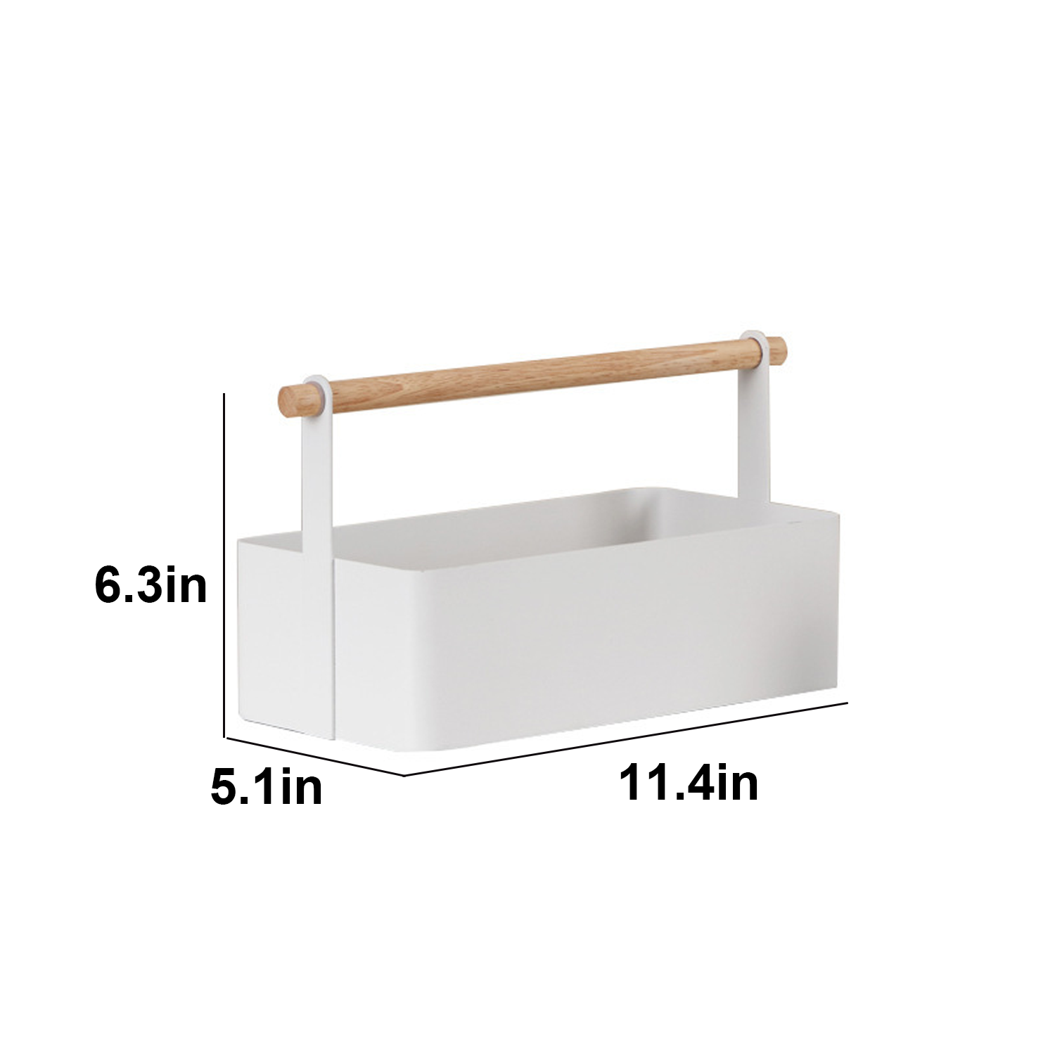 Stainless Steel Storage Box with Wooden Handle 4