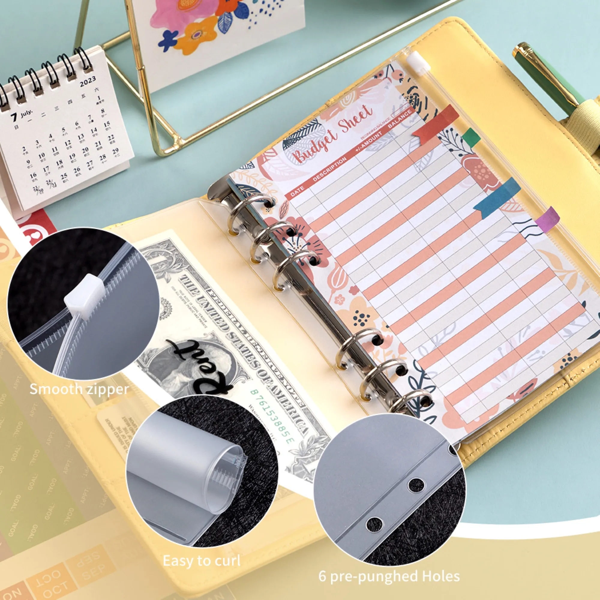 A6 Multi-functional Notebook With Dividers 5