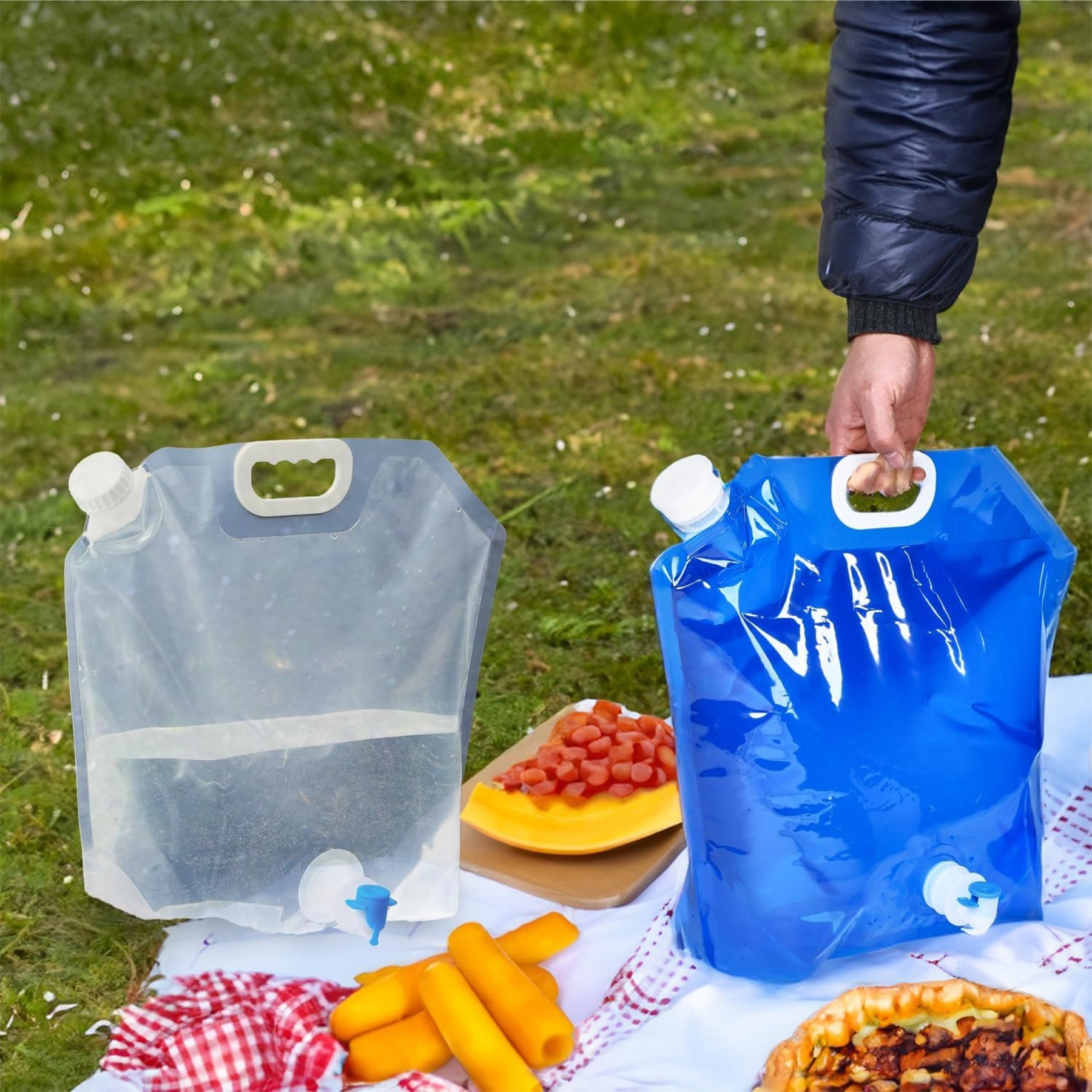 5L Outdoor Portable Folding Water Bag Collapsible Water Tank 2