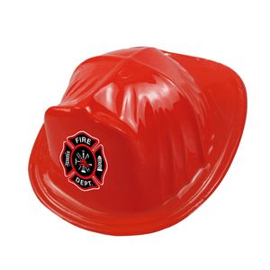 Children Kids PVC Firefighter Helmet Hat 9