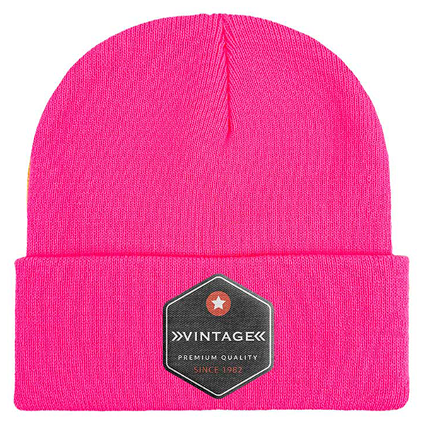 Classic Ribbed Cuffed Beanie with Custom Logo - 100% Acrylic 21