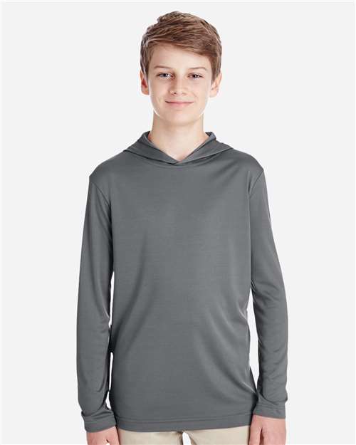 Youth Zone Performance Hooded Long Sleeve T-Shirt - TT41Y 21