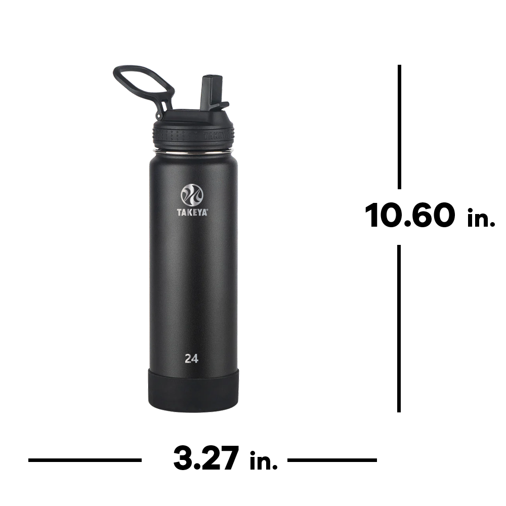 Takeya 24oz Actives Water Bottle With Straw Lid 3