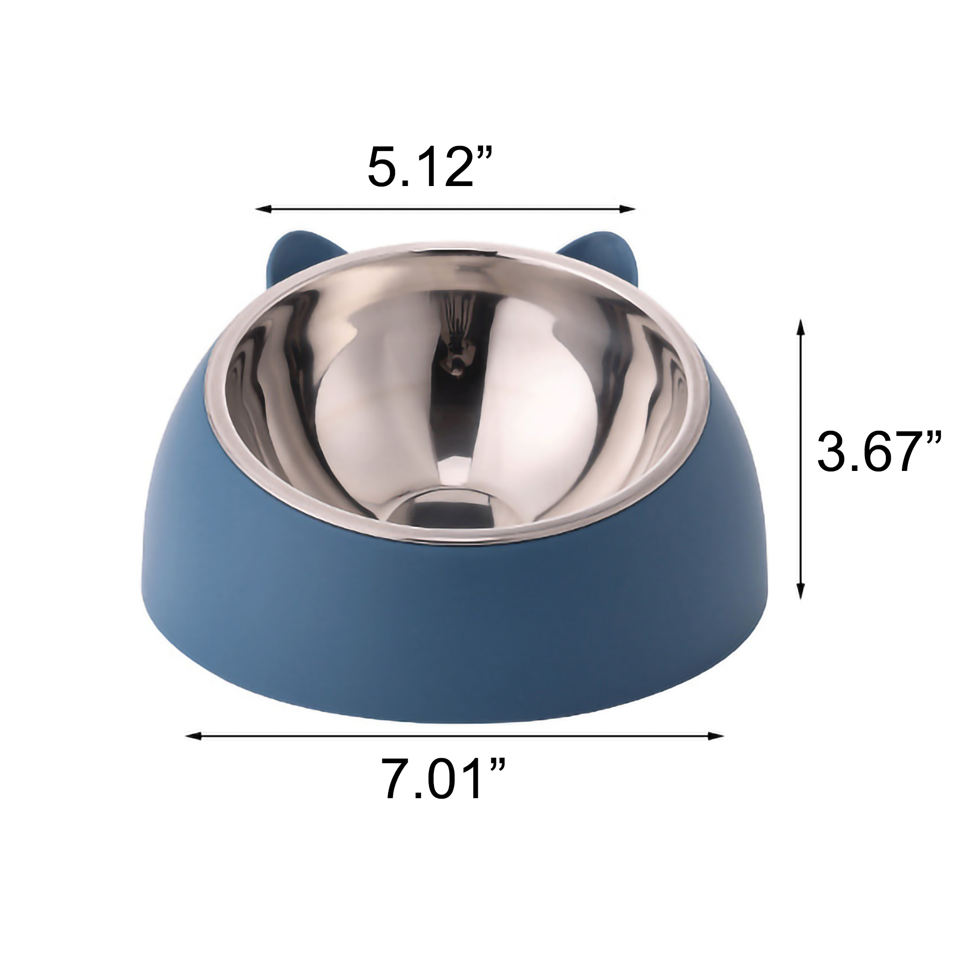MOQ20 Pet Food Scoop Neck Protection Cat Dog Bowls 4