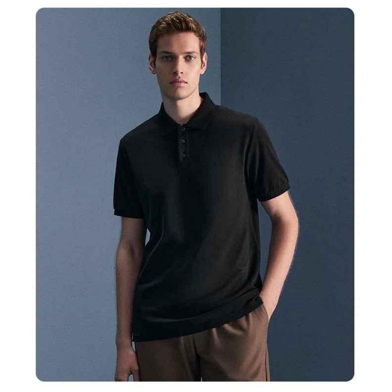 Unisex mercerized cotton POLO shirt instock 5