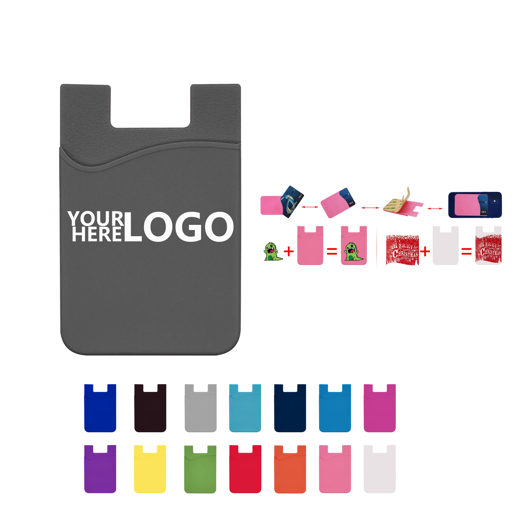 Silicone Card Holder for Phones 1