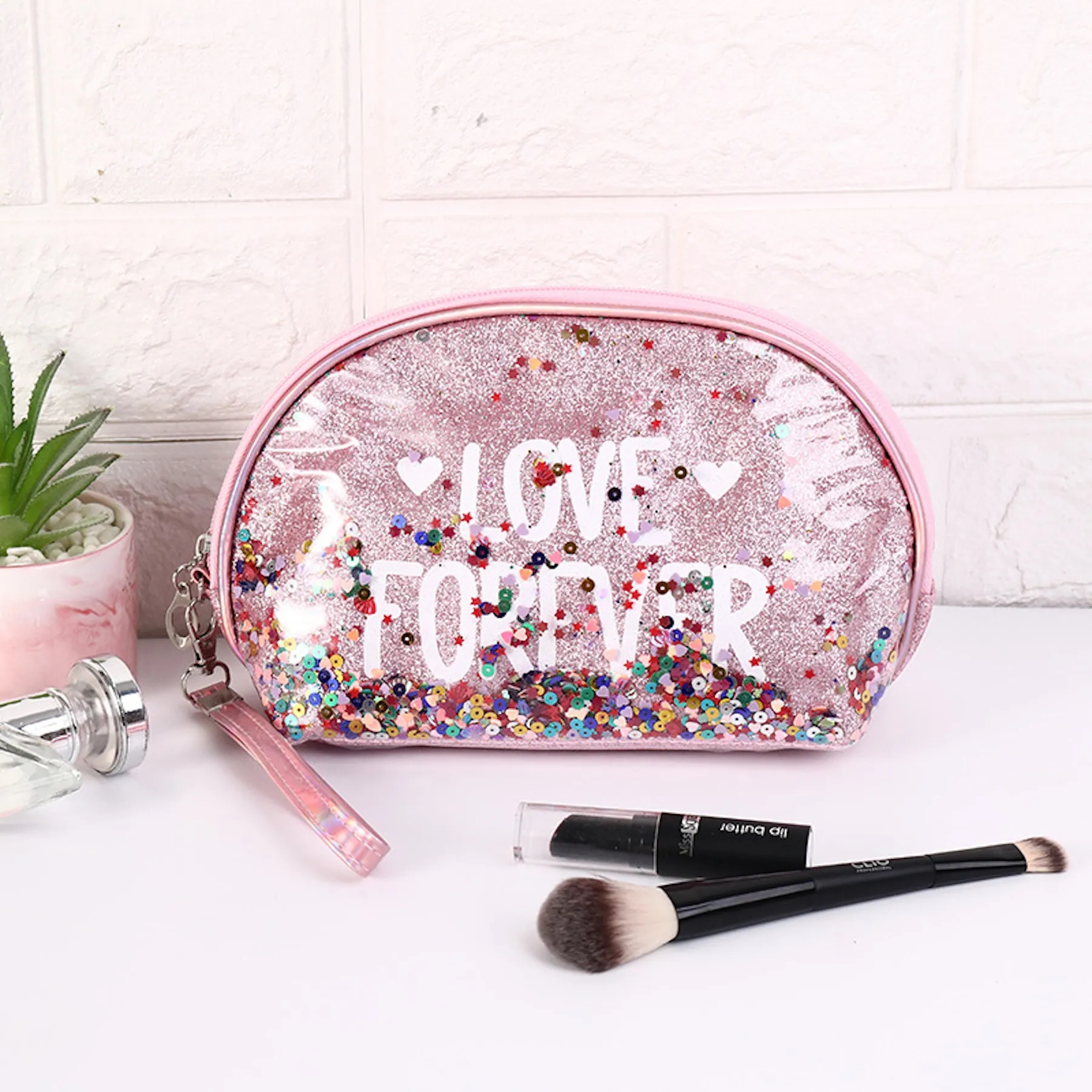 Fashion Creative Sequin Glitter Toiletry Pouch Cosmetic Bag 2