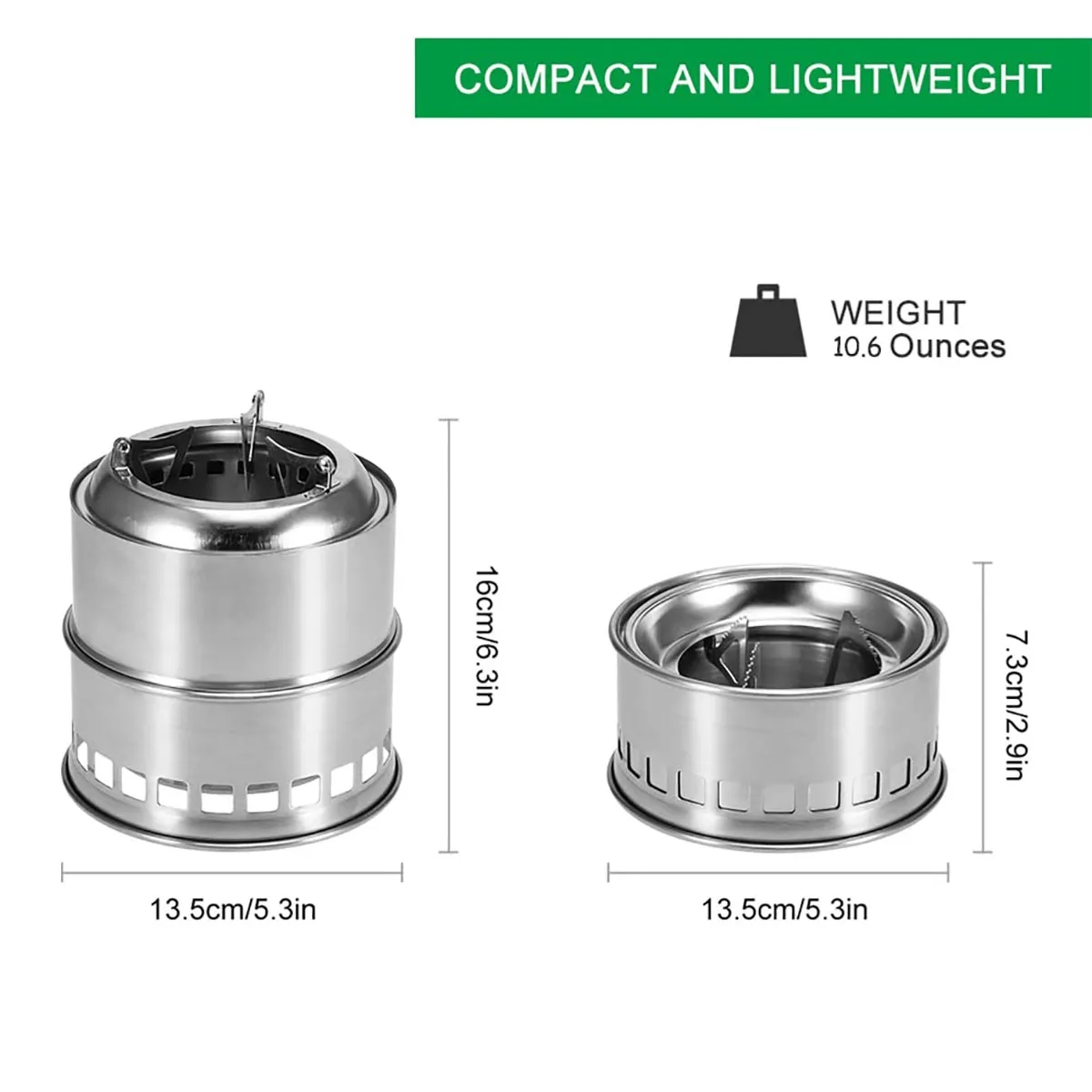 Stainless Steel Outdoor Stove With Carry Bag 5