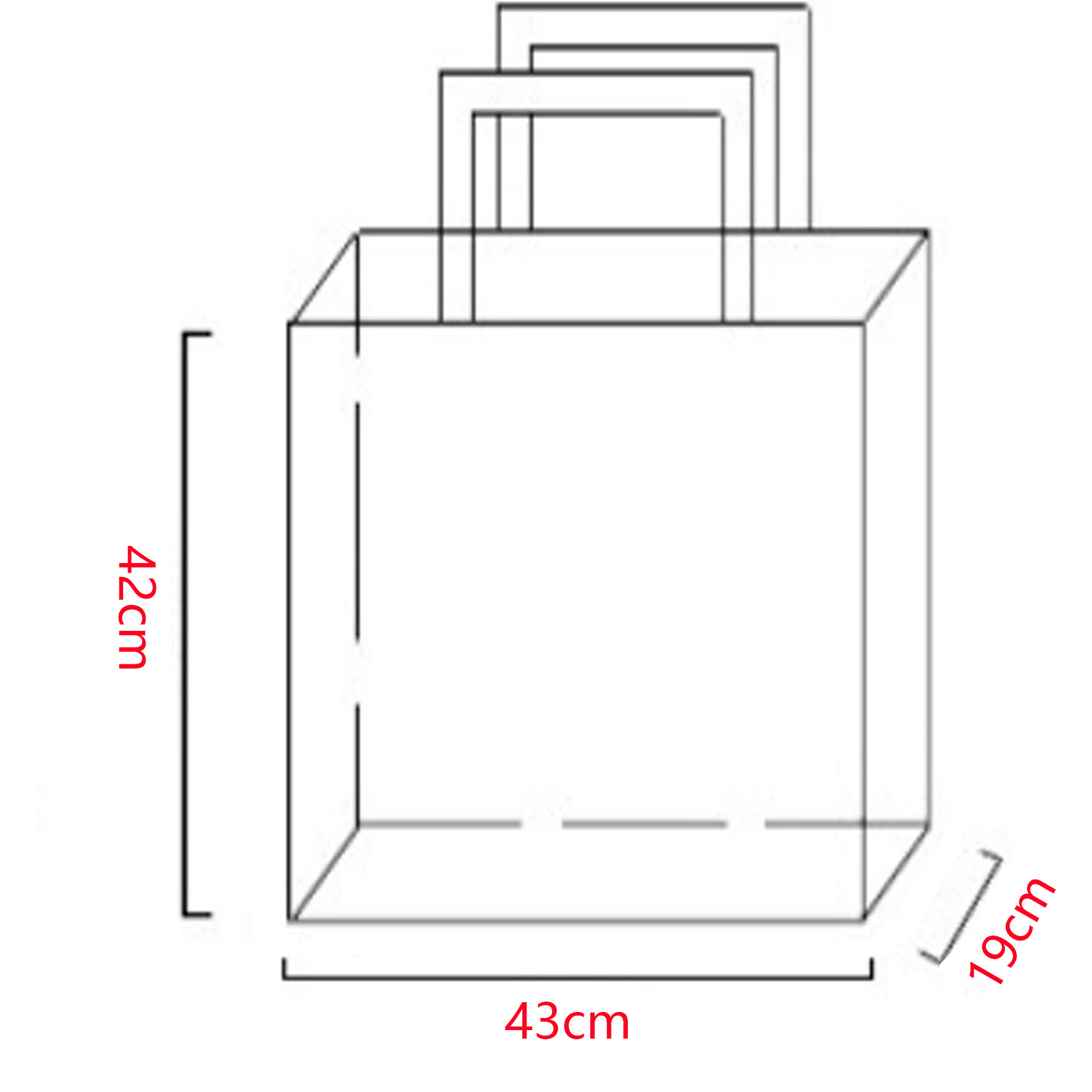 Large Non-Woven Grocery Tote Bag 1