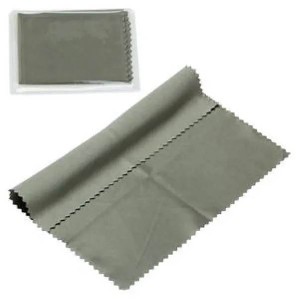 6" x 6" 220GSM Microfiber Cleaning Cloth in Clear PVC Case 16